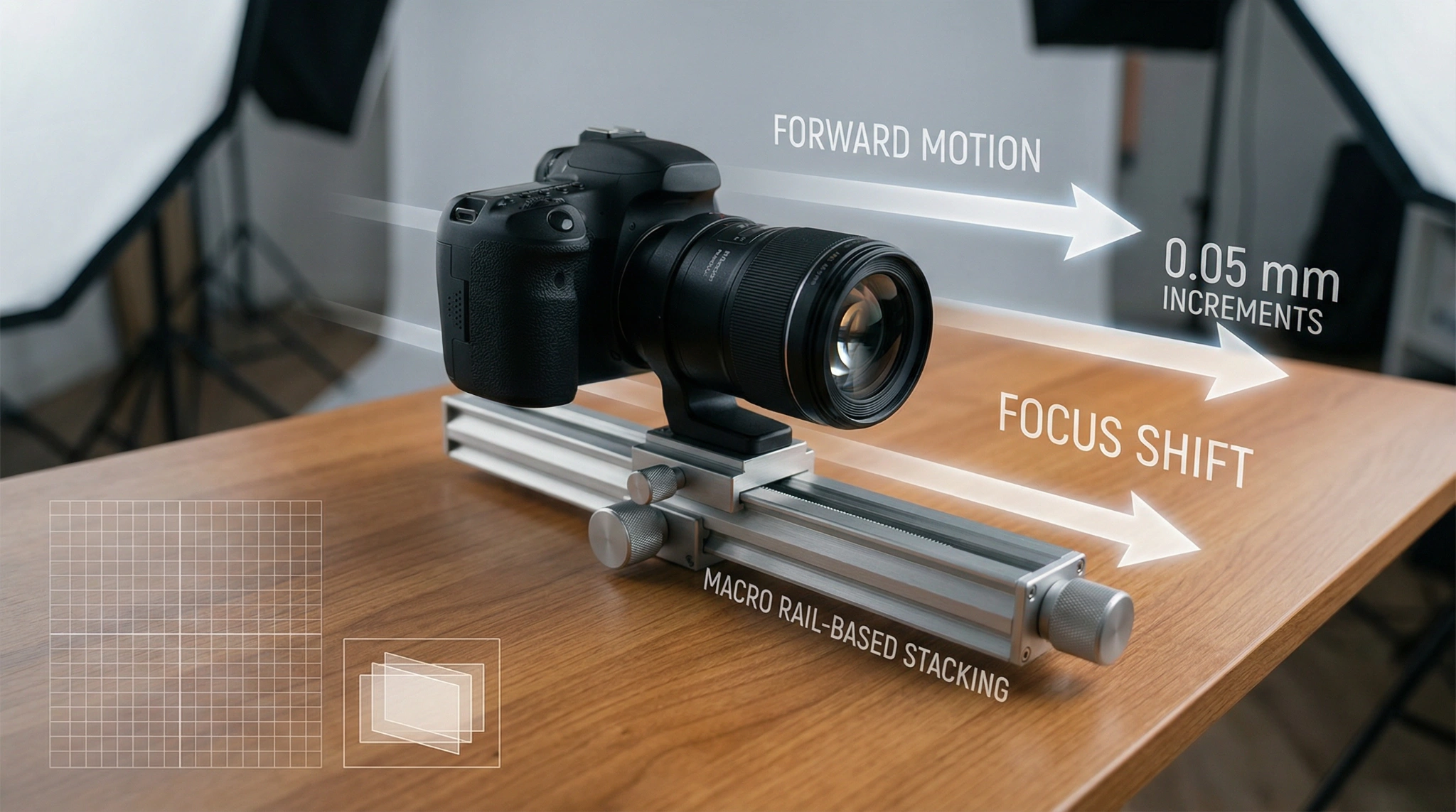 true rail‑based focus stacking